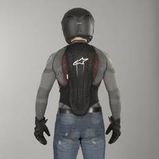 Motorradkörperschutz Alpinestars Nucleon KR-2, Rückenprotektor Schwarz/Grau/Rot