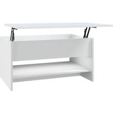 vidaXL Engineered Wood White Sofabord 50x80cm