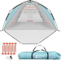 Active Era Tente de Plage avec Protection Solaire UV UPF 50 3-4 Personnes, Facile à déplier, Sac de Transport Compact
