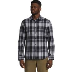 Tops The North Face Men's Arroyo Long Sleeve Flannel Button-Down Shirt, Meld Grey Half Dome Plaid 2