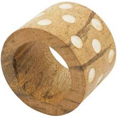 Wood Napkin Rings Saro Lifestyle Organic Elegance Dot Napkin Ring