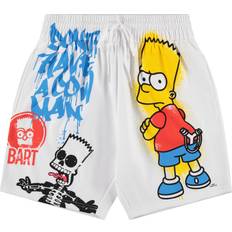 Pants & Shorts Simpsons The Simpsons Mens Homer & Bart Simpson Shorts Homer, Bart, Lisa Mesh Shorts Shorts White, X-Large