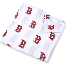 Three Little Anchors Infant Boys and Girls White Boston Red Sox 47'' x 47'' Muslin Swaddle Blanket White