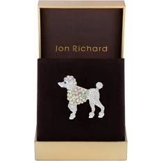 Brooches on sale Jon Richard Silver Plated Aurora Borealis Poodle Brooch Gift Boxed