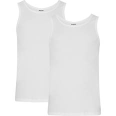 Slitesterkt Singleter Resteröds Organic Cotton Tank 2-pack - White