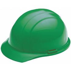 Green Headgear ERB SAFETY 19368 Front Brim Hard Hat, Type 1, Class E, Ratchet (4-Point) Green