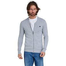 6XL Cardigans Raging Bull Knitted Cardigan Grey