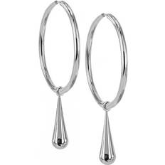 Astrid & Agnes Bella Big Hoops - Stål