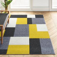 Jenner Flatweave Grey/Yellow/White