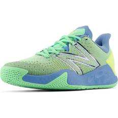 Racket Sport Shoes New Balance Women's Fresh Foam X Lav V2 Hard Court Tennis Shoe, Electric Jade/Heritage Blue