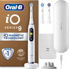 Oral B iO9 Electric Toothbrush White Alabaster with 2ct Extra Refills