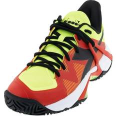 Yellow Racket Sport Shoes Diadora Men's Speed B.Icon Clay Tennis Shoes Yellow/Red/Black