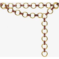 Dame - Naturfarvet Bælter Michael Kors Marisa Gold-Tone Leather Ring Belt - Natural