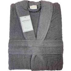 100% Cotton Towel Bath Robe Charcoal One