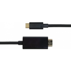 HDMI-kaapeli - Korkea nopeus (4K) Kaapelit Deltaco USB C - HDMI M-M