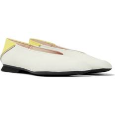 Laced Ballerinas Camper Women's Casi Myra Ballet Flat, White Natural