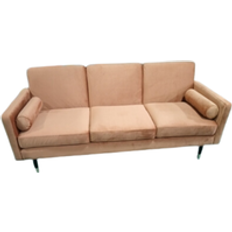 Orange Furniture Furniturebox 3 Velvet Upholstered Sofa