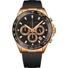 Stührling Original Aquamaster 4048 Chronograph 42mm Case rubber Rose Gold One Size