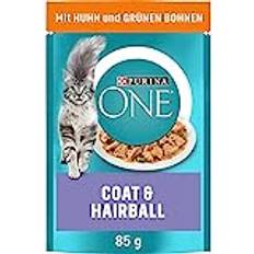 Purina ONE Kæledyr Purina ONE Coat & Hairball Katzenfutter nass 26er Pack 26