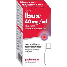 Reseptfrie legemidler Ibux 40 mg/ml Strawberry 100ml Løsning