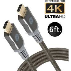GE 6ft 4K HDMI 2.0 Gold-Plated Connectors 48720 6ft
