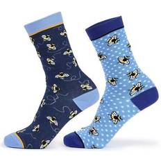 Equestrian Underwear Aubrion Womens/Ladies Bee Bamboo Socks Pack of 2