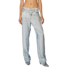 Dame - Satin Bukser Diesel Psarky Trousers Kvinde Bukser Med Lige Ben hos Magasin 01