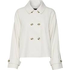 Hvid - Trenchcoats Frakker Vero Moda Vmlinen Jakke