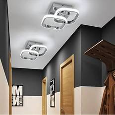EIDISUNY Fittings Nordic Chrome Ceiling Flush Light