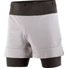 Salomon Men Shorts Salomon SENSE 2IN1 SHORTS Herren grau Gr.