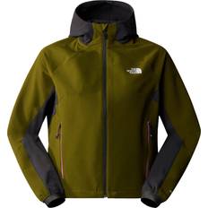 The North Face Women's Athletic Outdoor Softshell Hoodie Forest Olive-asphalt Grey