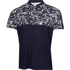 Calvin Klein Men Polo Shirts Calvin Klein Brookhill Blade Golf Polo Shirt Evening Blue