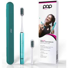 Electric Toothbrushes & Irrigators Pop Sonic Pop Sonic Electric Toothbrush with Travel Case Teal Soft Electric Toothbrushes Keeps Mouth Fresh All-Day Toothbrush w/ 2 Speed & 18,000-24,000 Strokes/Minute Vibrations – Easy to Use Oral Care