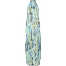 Lange kjoler - Satin Gestuz Walerygz P Maxi Dress Kjoler 10908860 Green Aqua Art