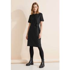 Street One Kleding Street One kleid mit knotendetail farbe: black 10001, 143923 Schwarz