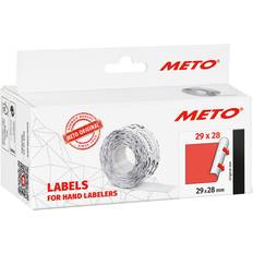 Meto Gun Labels 2928 Two-line, 3,500 Labels, Fluorescent red, Permanently