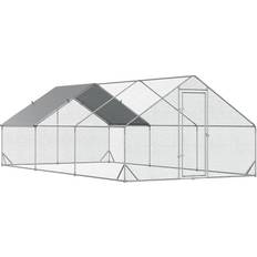 Pawhut Large Chicken Coop Metal Chicken Run with