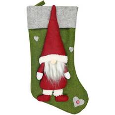 Green Stockings Keshen Cute No Face Doll Shape Christmas Bag Stocking