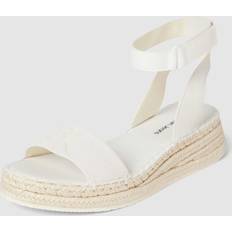 Schnürung - Weiß Espadrilles Calvin Klein Jeans Sandalette in unifarbenem Design in Weiss, Größe