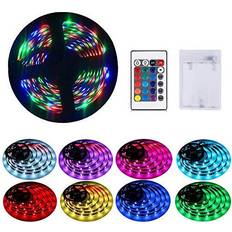 Battery Strip Lights Cuttable, 60Led