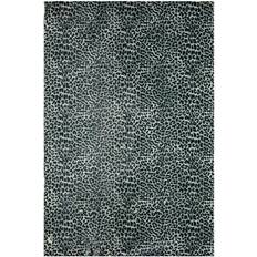 Carpets & Rugs Homeroots 2' X Leopard Print Shag Black