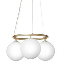 Nuura Loftlamper Nuura Miira 3 Brass/Optic Clear Pendel ∅ 54cm
