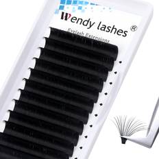 Wendy Lashes Volume Extensions C/D Curl Easy Fan Volume 11-17mm Self Fanning Eyelash Extensions 2D-10D 0.05mm/0.07mm Extensions Supplies Automatic Blooming 15mm