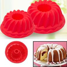 Large Spiral Shape Food Grade Silicone Bundt