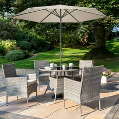 PVC/Plastic Parasols & Accessories Dunelm Parasol 265cm