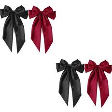 Eease Layered Hair Bows Fashionable Barrette Hair Clip Long Ribbon Hair Bow Clips