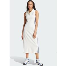 Adidas White Dresses Adidas Premium Originals Rib Kleid - Off White