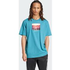 Turkoosi T-paidat adidas Sunset Graphic Tee - Arctic Fusion