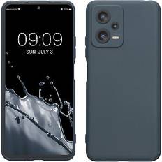 Kwmobile Hülle kompatibel mit xiaomi redmi note 12 5g poco x5 5g handyhülle silikon handy Dunkler Schiefer 7,80 cm