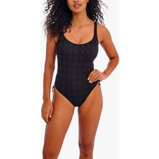 Nomad Nights Crochet Underwired Swimsuit, Black